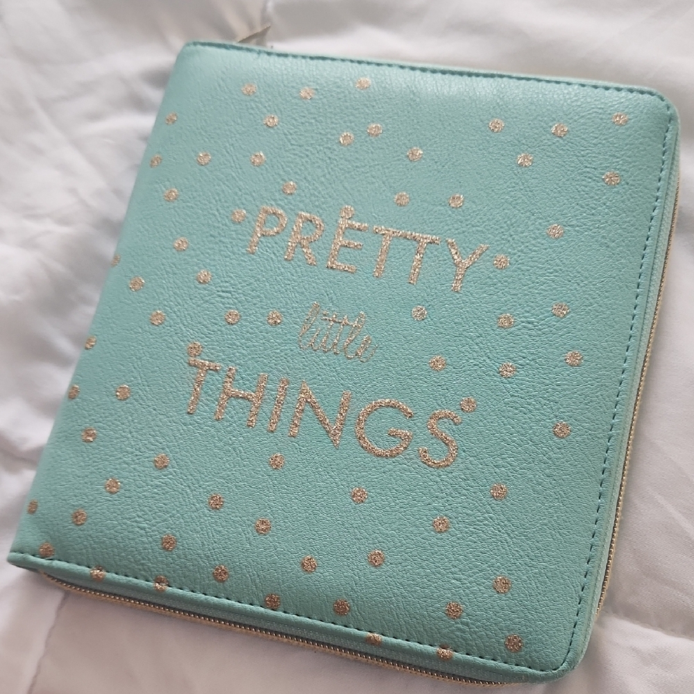 Teal Polka Dot Wallet